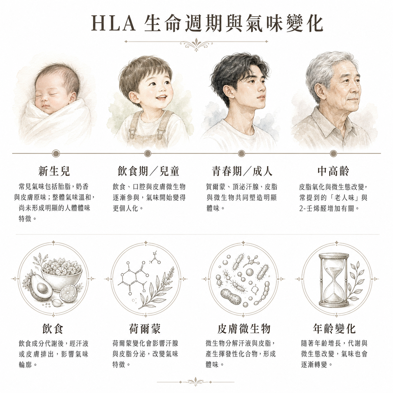 HLA 生命週期與氣味變化